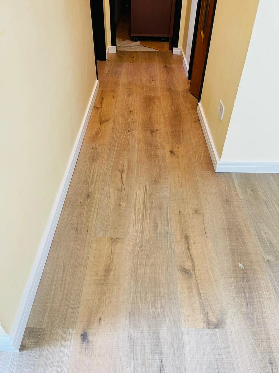 Piso laminado em apartamento