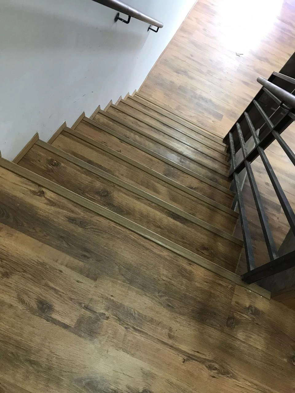 Escada residencial vista superior